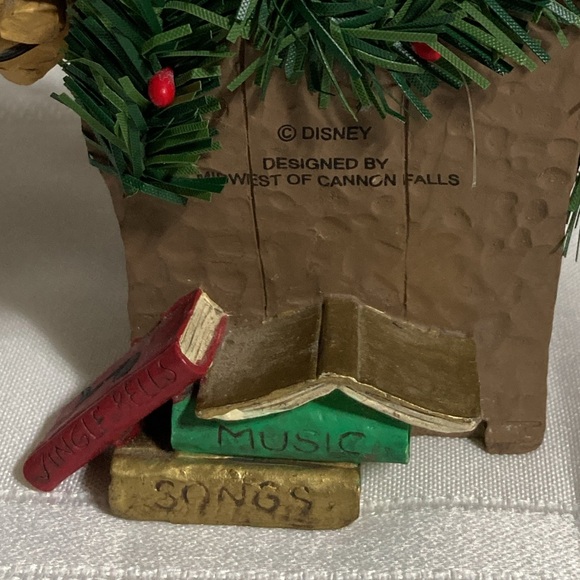 DISNEY CHRISTMAS MINNIE MOUSE PIANO FIGURINE 5” MIDWEST OF CANYON FALLS - Picture 3 of 8